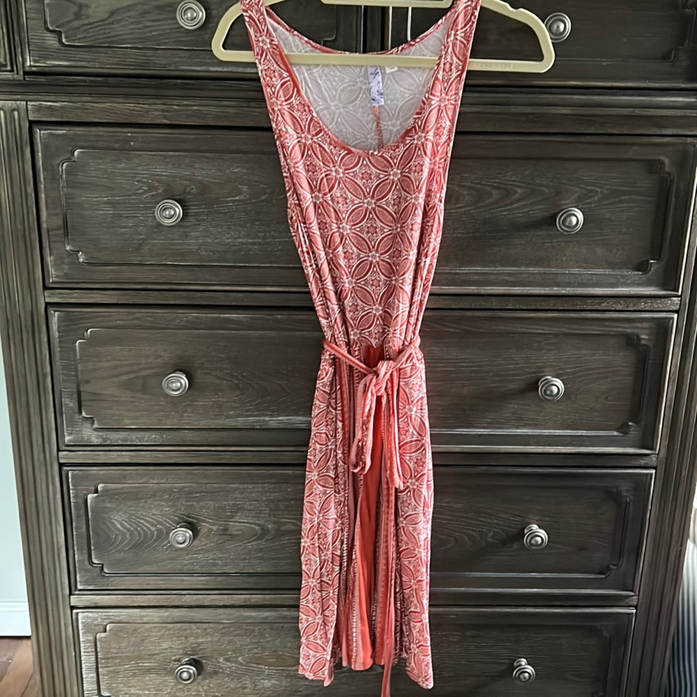 Tank sundress in burnt orange by Olga